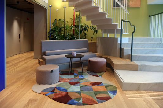 The Colors of Thought — Artistic Rugs for Corporate Office