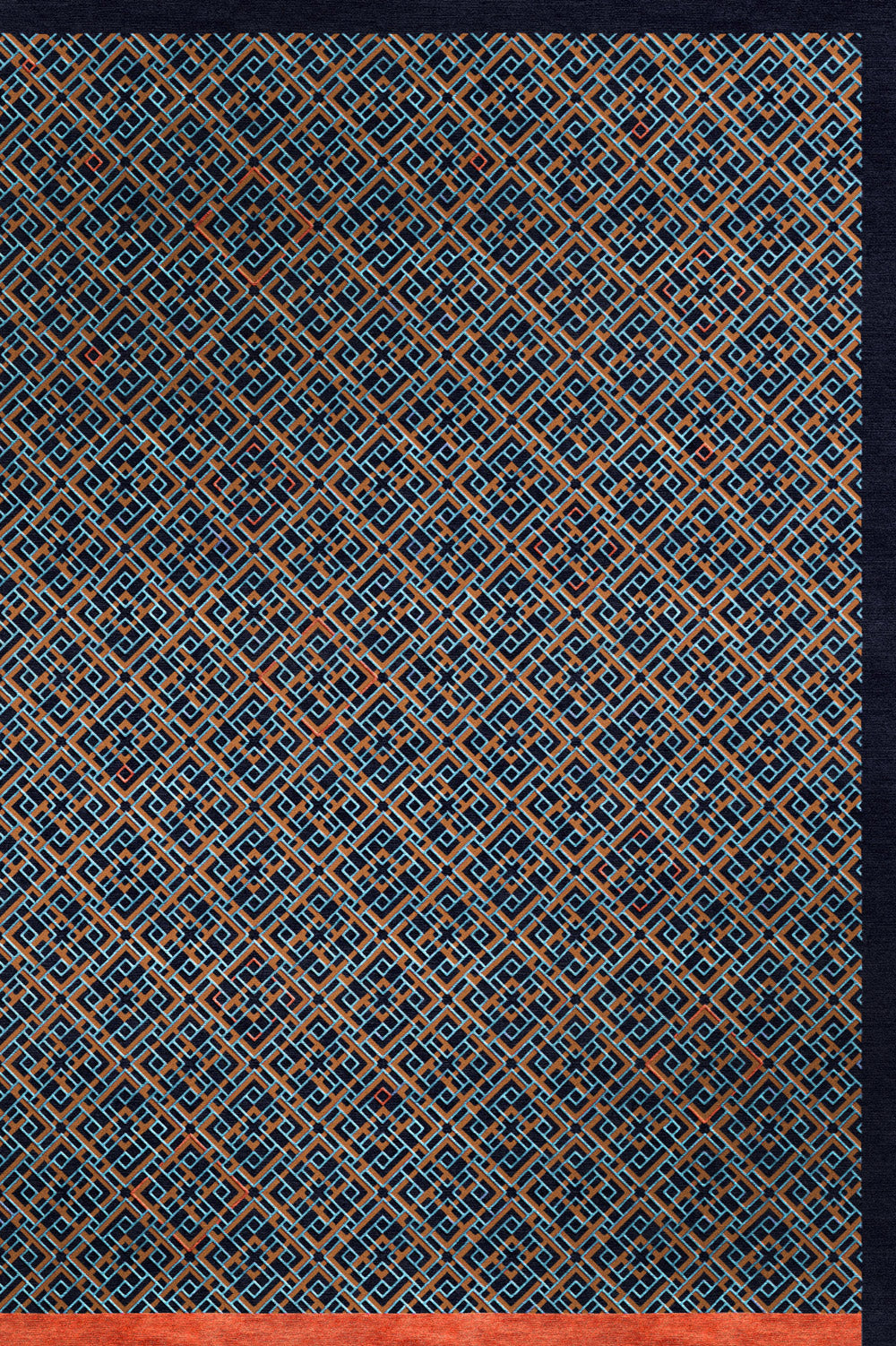 Tuff Rug Frame Norwegian Handtufted rugs | Frame Blue – Volver Studio Norway