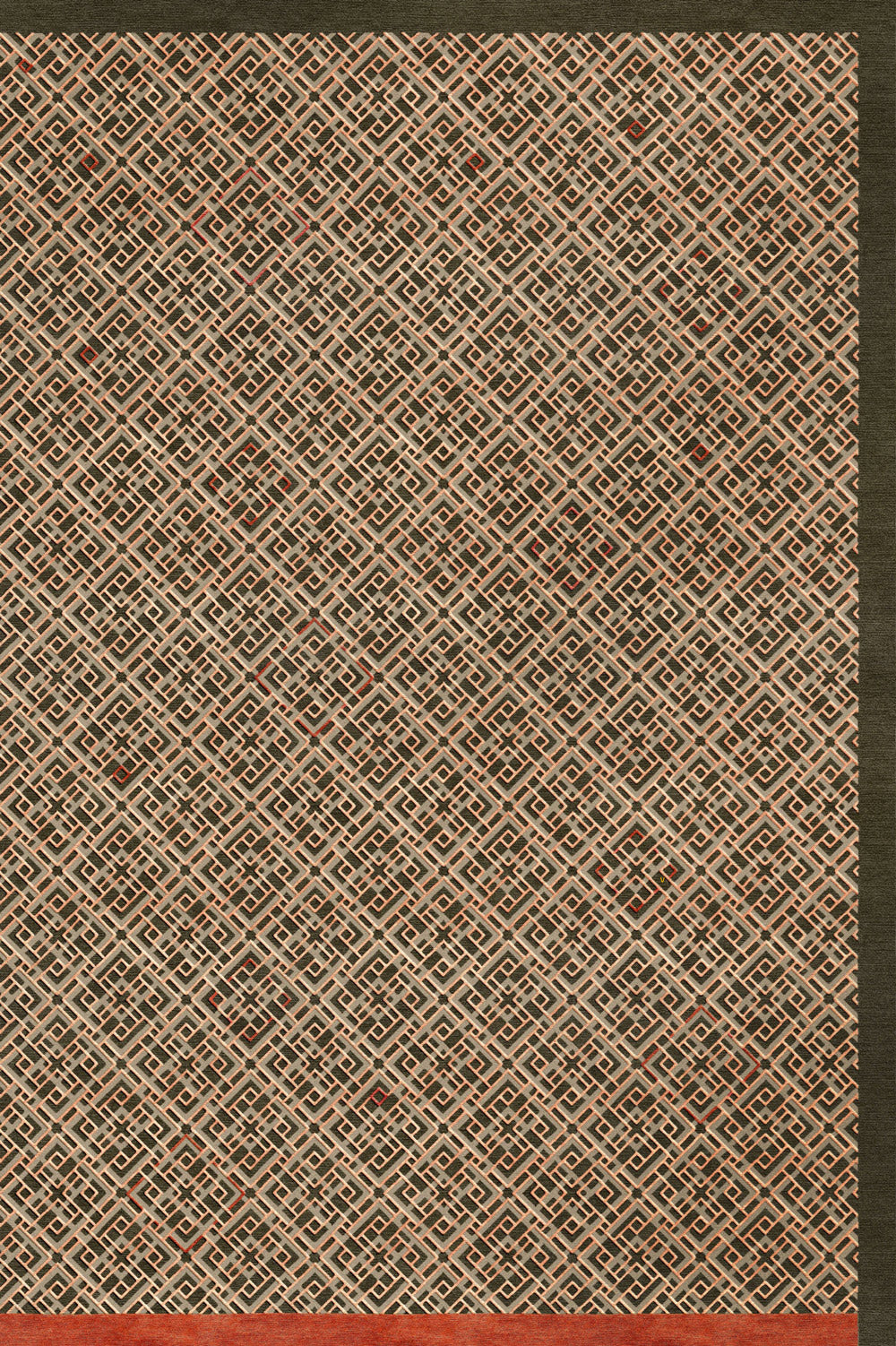 Frame Green Rug Norwegian Handtufted rugs | Frame Green – Volver Studio Norway